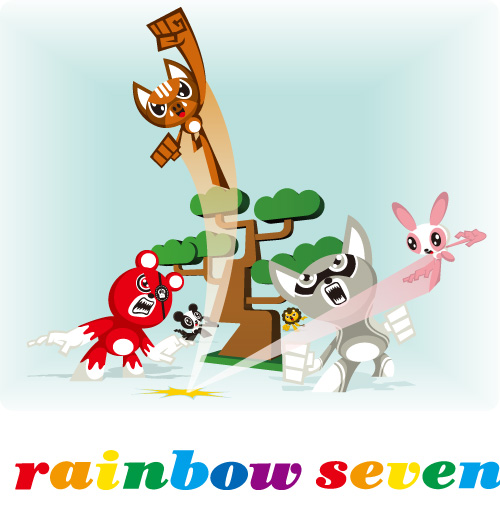 キャラクター　rainbow seven