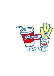juice and french fries