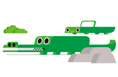 Crocodile car
